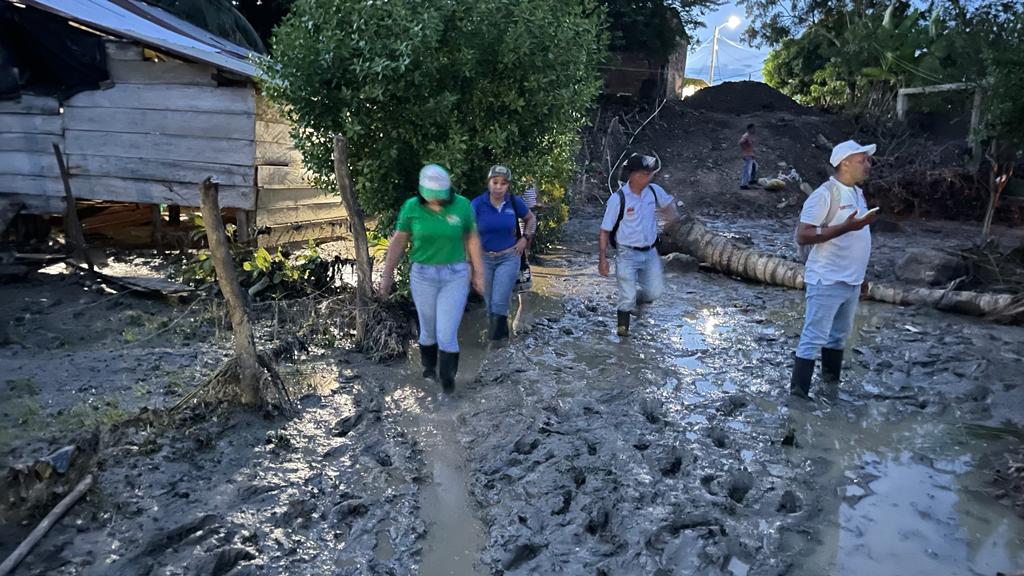 Avalancha en Puerto Escondido. Foto: Alcaldía Puerto Escondido