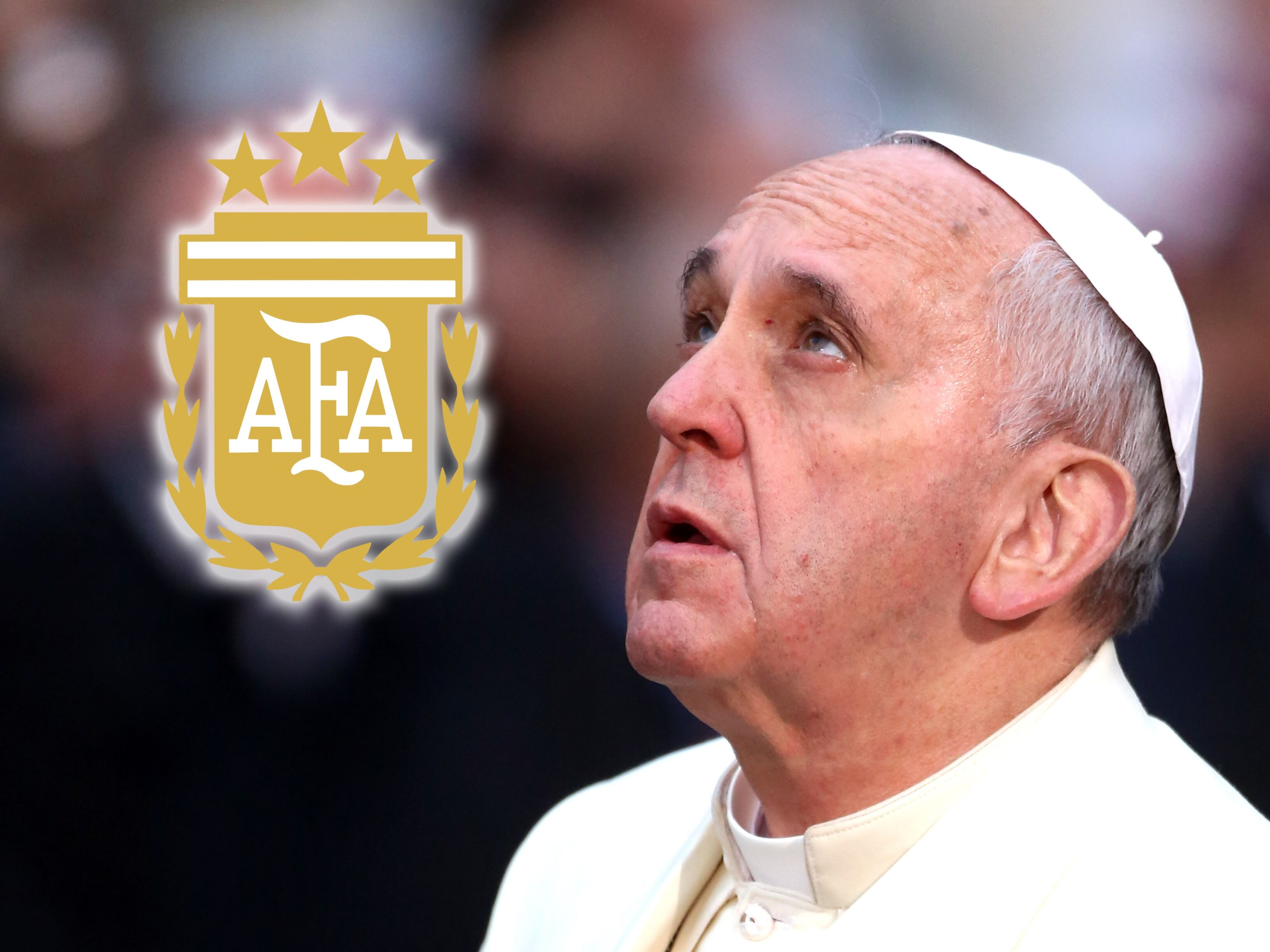 Papa Francisco. FOTO:Franco Origlia/Getty Images// Logo Asociación de Fútbol Argentino (AFA). FOTO: Página oficial de la AFA