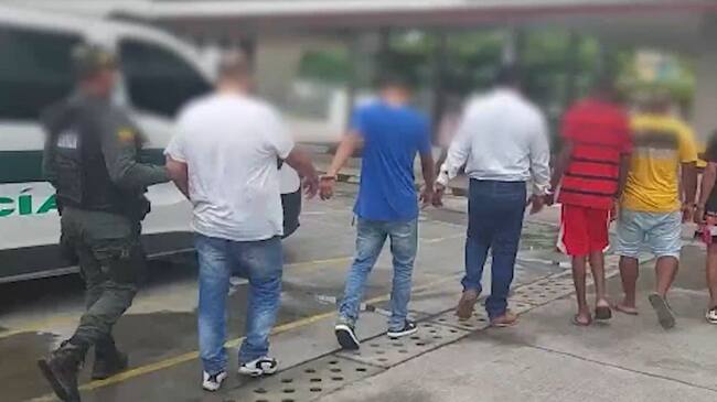 Las capturas se dieron en el marco de una operación denominada Samuel, la cual se cumplió en Cartagena y Medellín. Crédito:Cortesía.