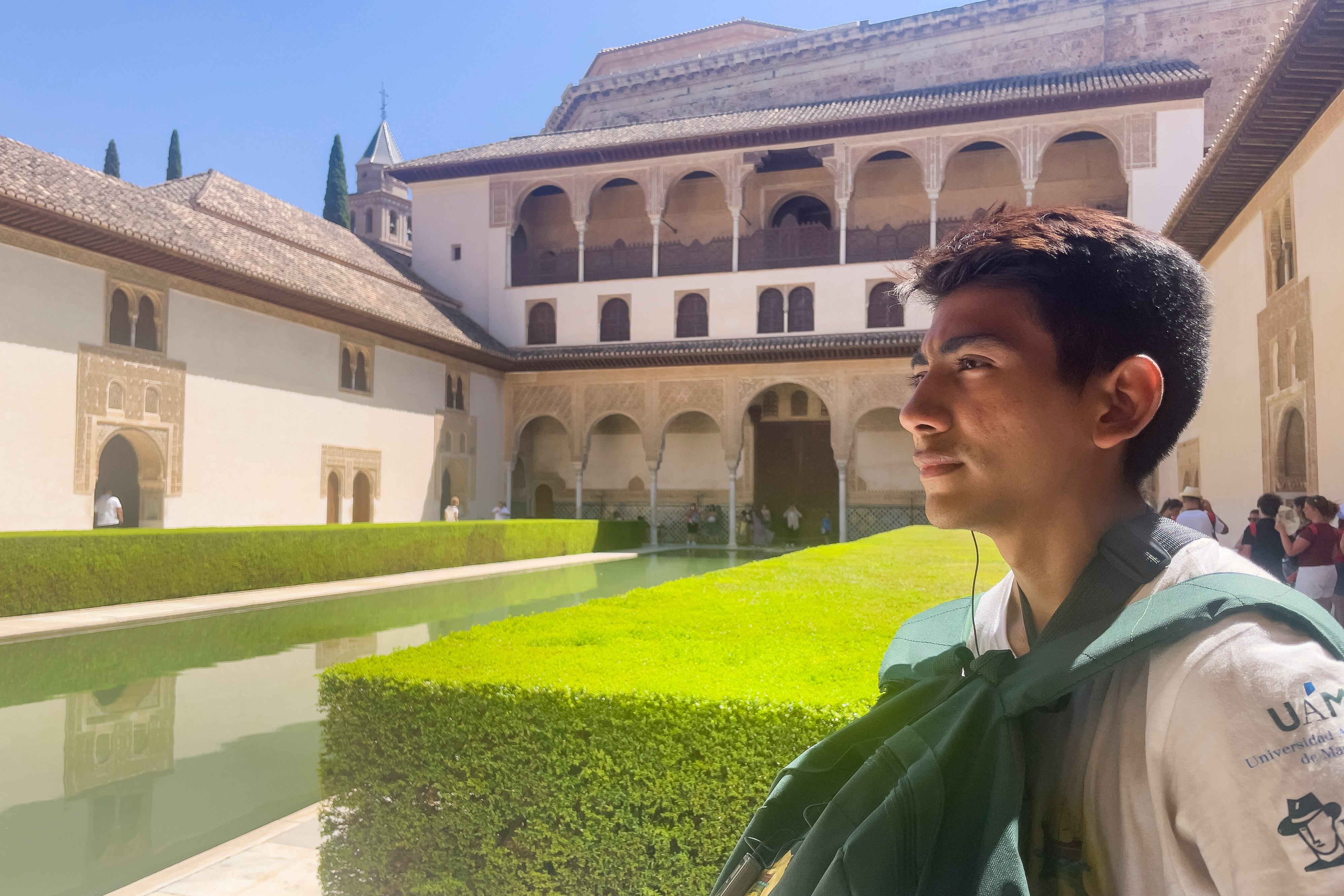 Yeider lleva cerca de 20 días en España, en la expedición de jóvenes iberoamericanos Vuelta al Mundo. Foto: EFE/ Macarena Soto