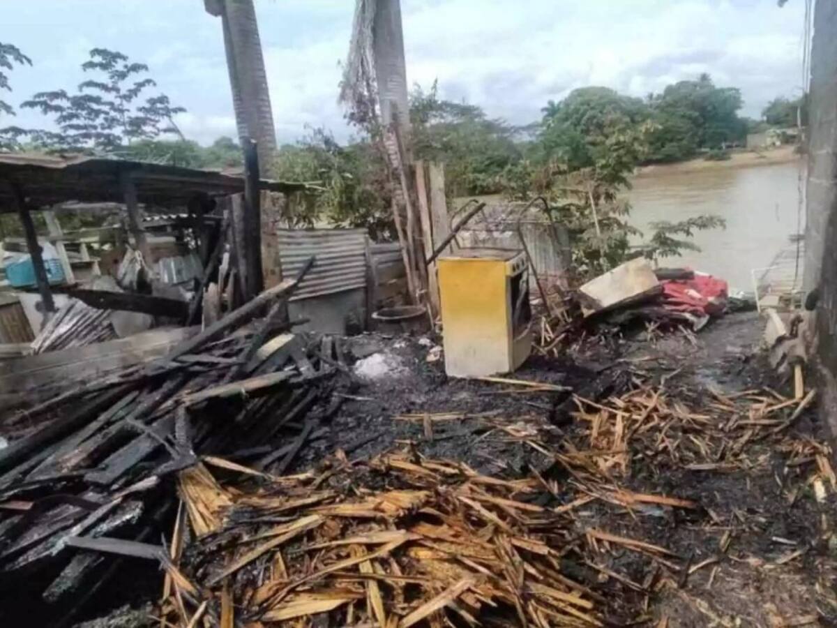 Incendio dejó sin vivienda a 10 familias en la ciudad de Montería