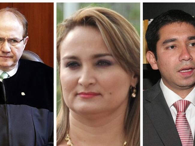 Leonidas Bustos, Sandra Paola Hurtado, Gustavo Moreno. Foto: Colprensa