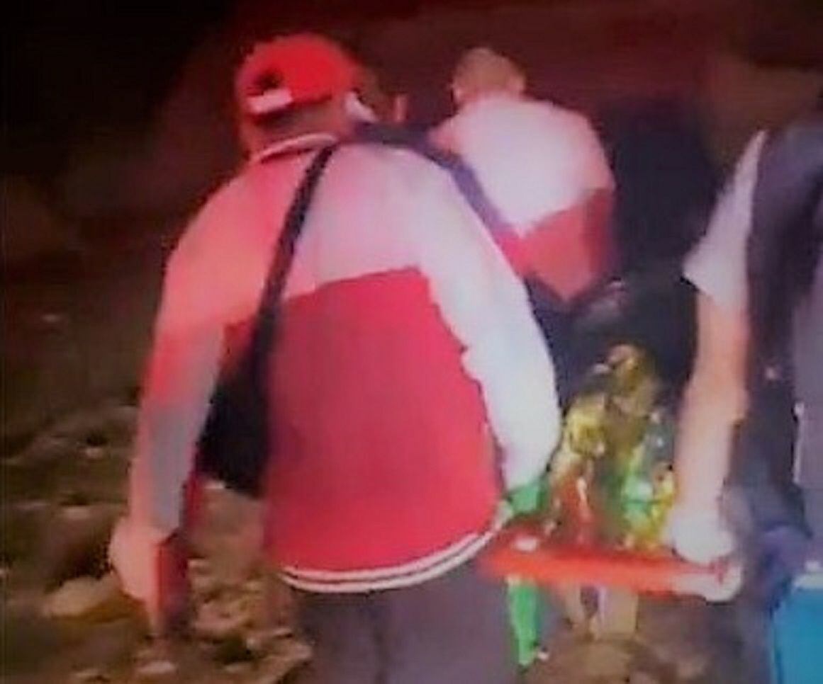 El afectado fue trasladado a un un hospital de Popayán. Crédito: El Portal Comunicaciones.