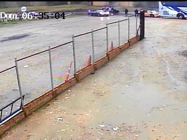 Se estima que el McLaren podía ir a una velocidad de 174 km/h . Foto: Imagen tomada de video.