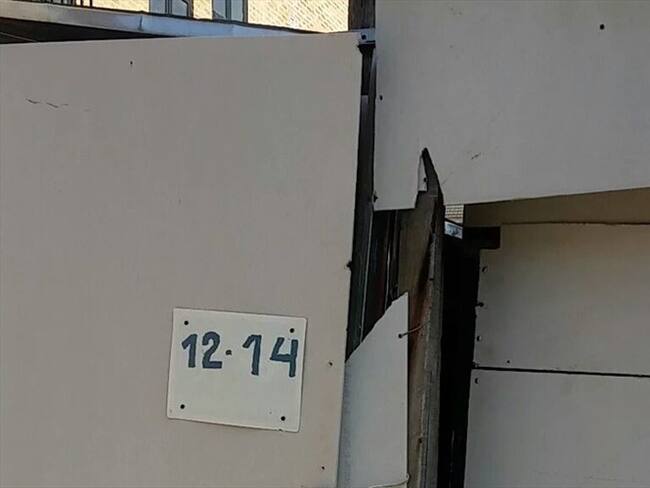 Espacio peatonal cerrado en el norte de Bogotá. Foto: La W/ Diego Aguilar.