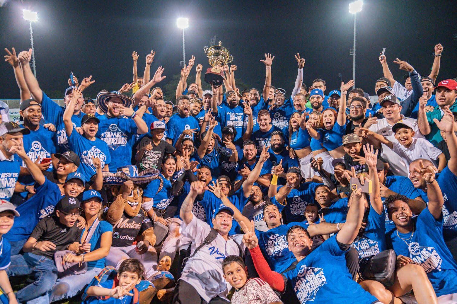 Vaqueros de Montería, campeón de la Liga Profesional de Béisbol Colombiano. Foto: prensa Vaqueros. 