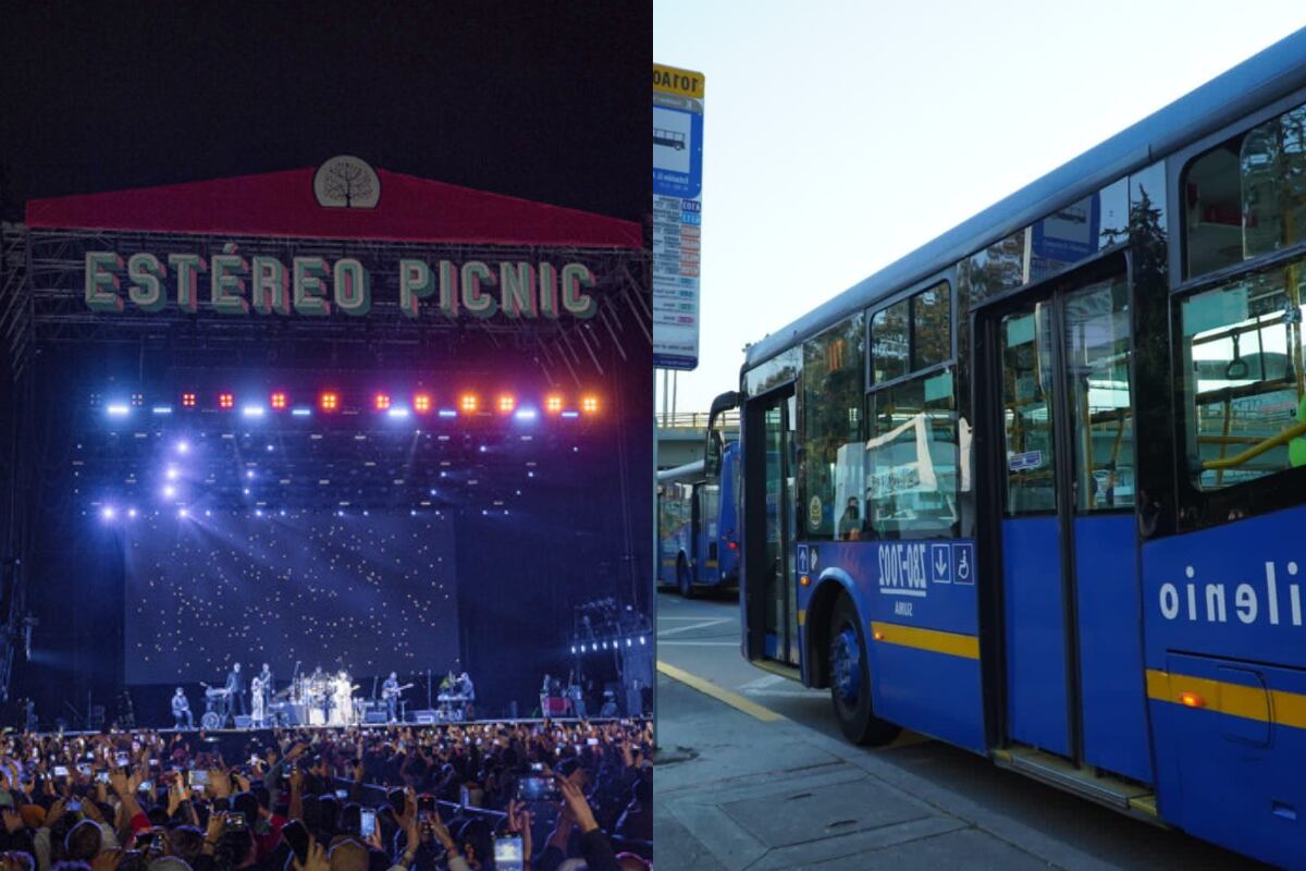Imagen de referencia Festival Estéreo Picnic y ruta de SITP. Fotos: Colprensa