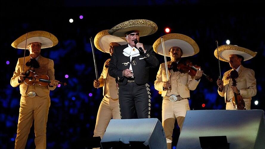 Vicente Fernández durante un concierto en 2011. Foto: Getty Images