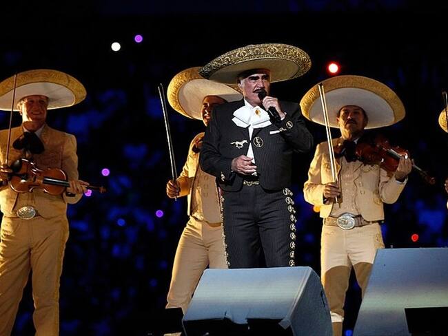 Vicente Fernández durante un concierto en 2011. Foto: Getty Images