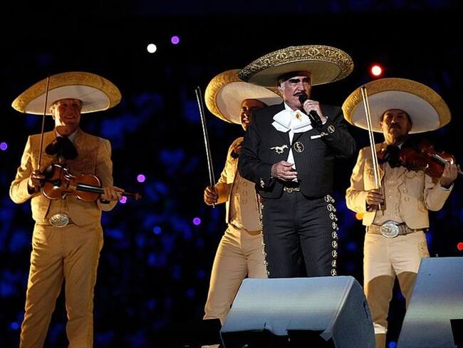 Vicente Fernández durante un concierto en 2011. Foto: Getty Images