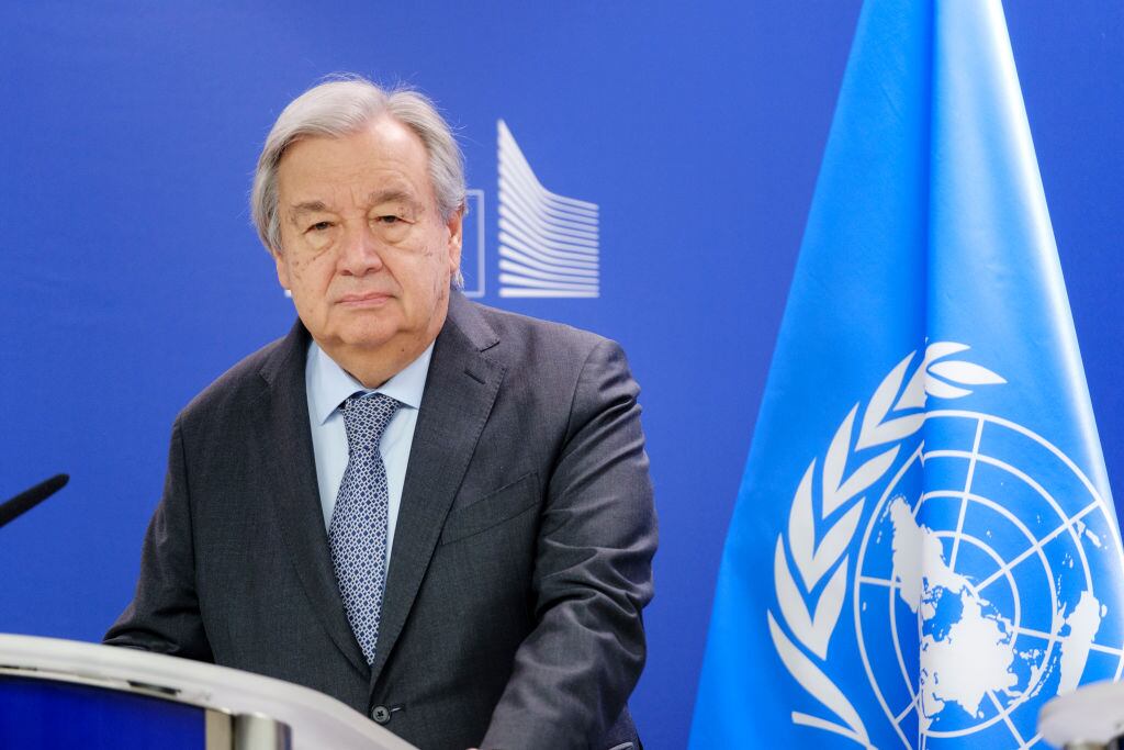Secretario general de Naciones Unidas, António Guterres. Foto: Thierry Monasse/Getty Images