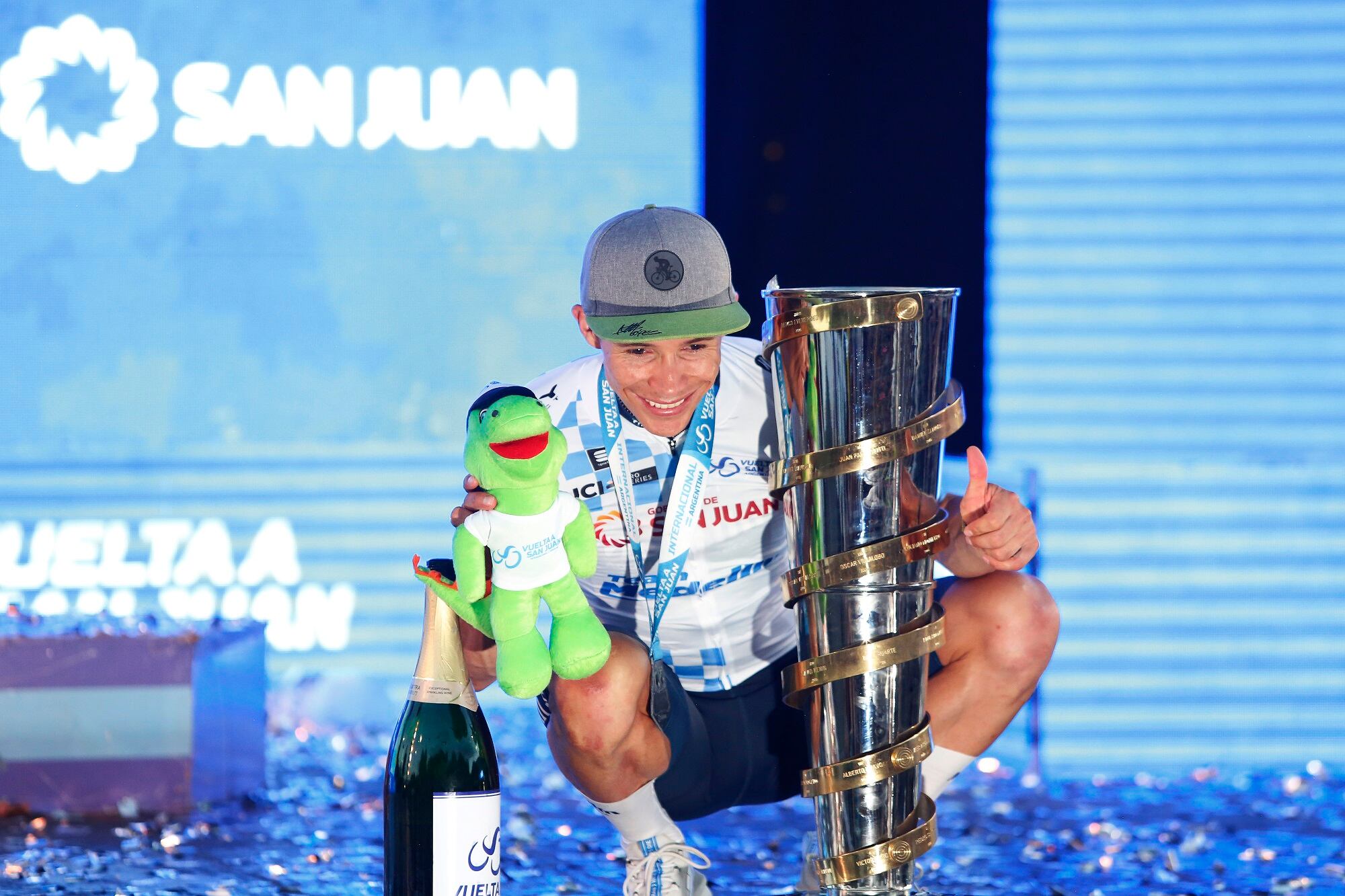 Miguel Ángel López, ganador de la Vuelta a San Juan. (Photo by Maximiliano Blanco/Getty Images)