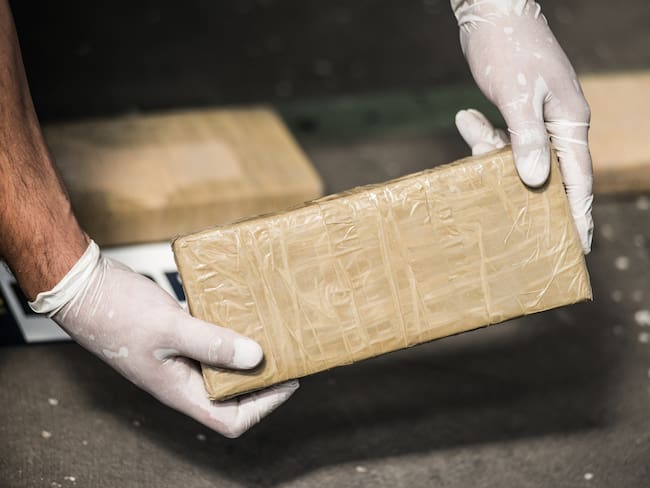 Paquete de Cocaína. Foto: Lucas Ninno/Getty Images