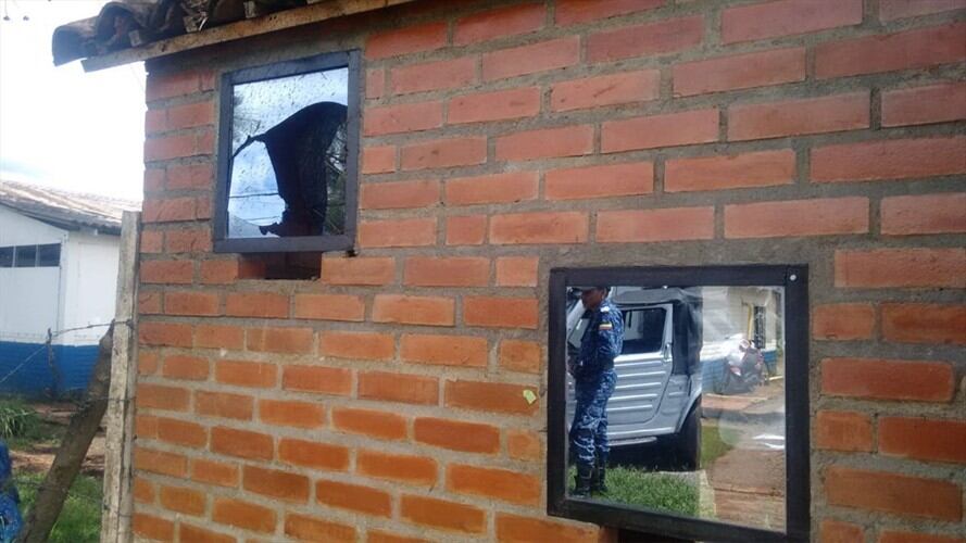 La explosión produjo algunos daños en la infraestructura . Foto: Cortesía Richard Calpa