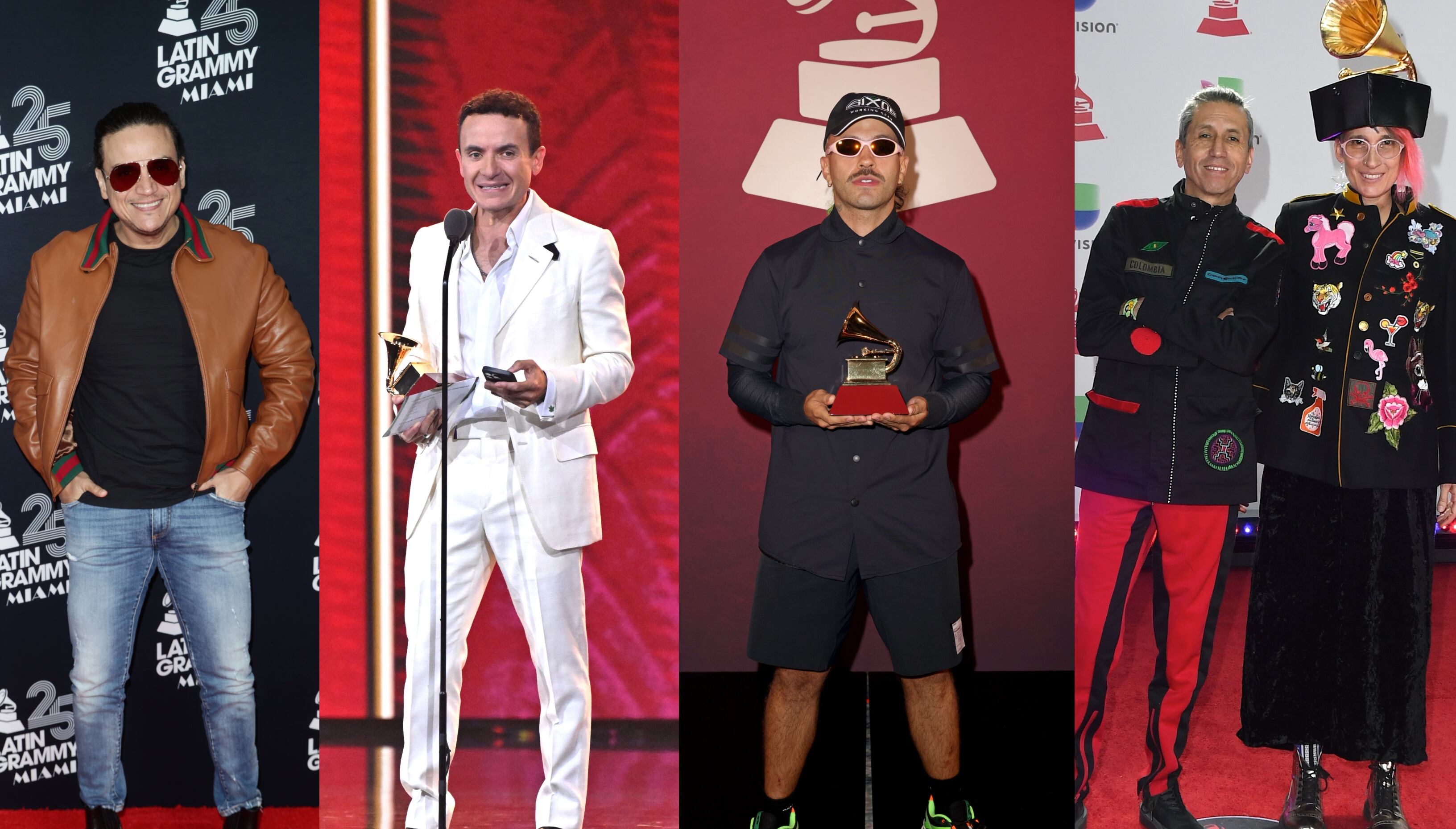 Silvestre Dangond, Fonseca, Feid y Aterciopelados. Getty Images.