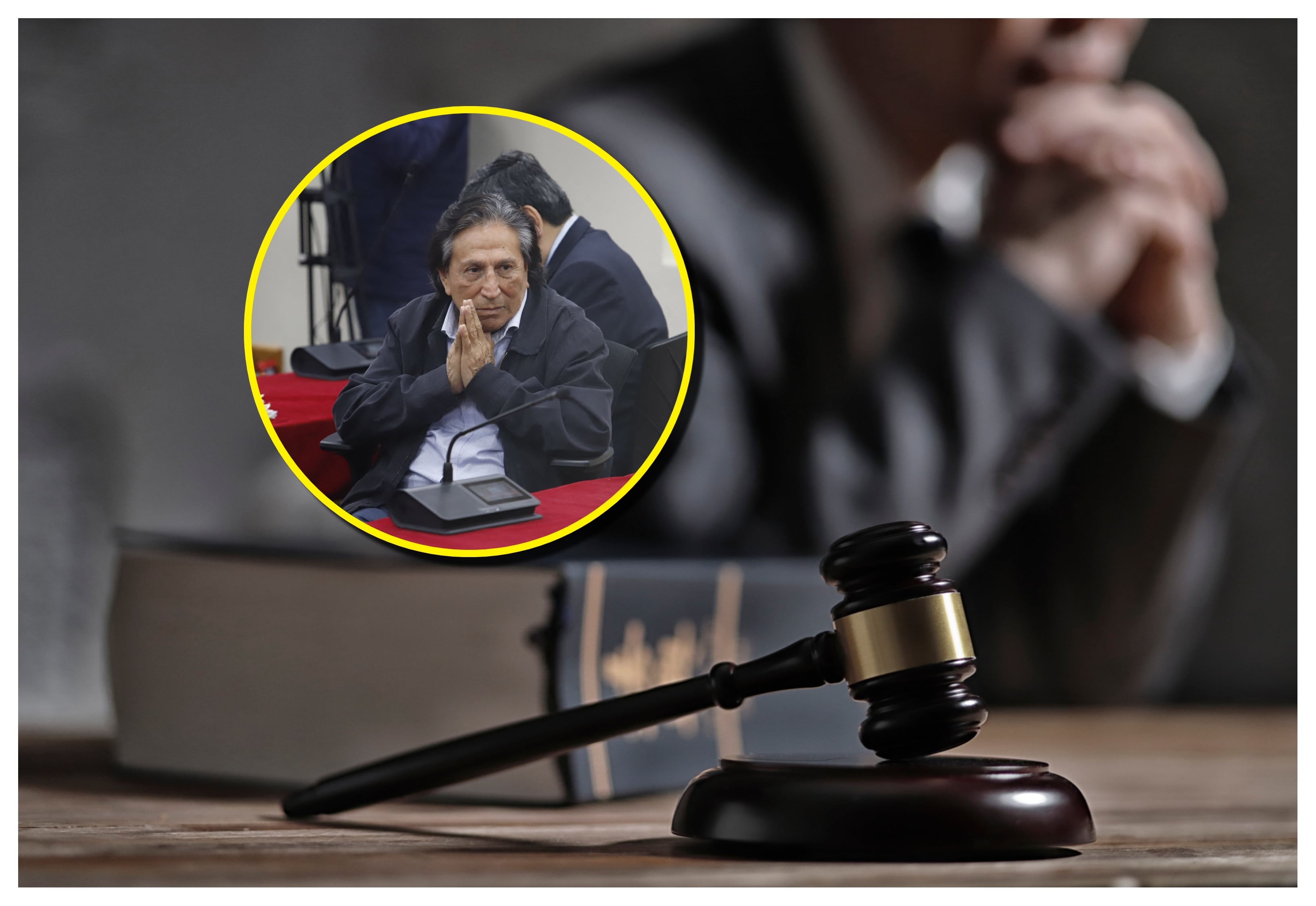 Referencia de justicia y Alejandro Toledo. Foto: RENATO PAJUELO/AFP/RUNSTUDIO via Getty Images.