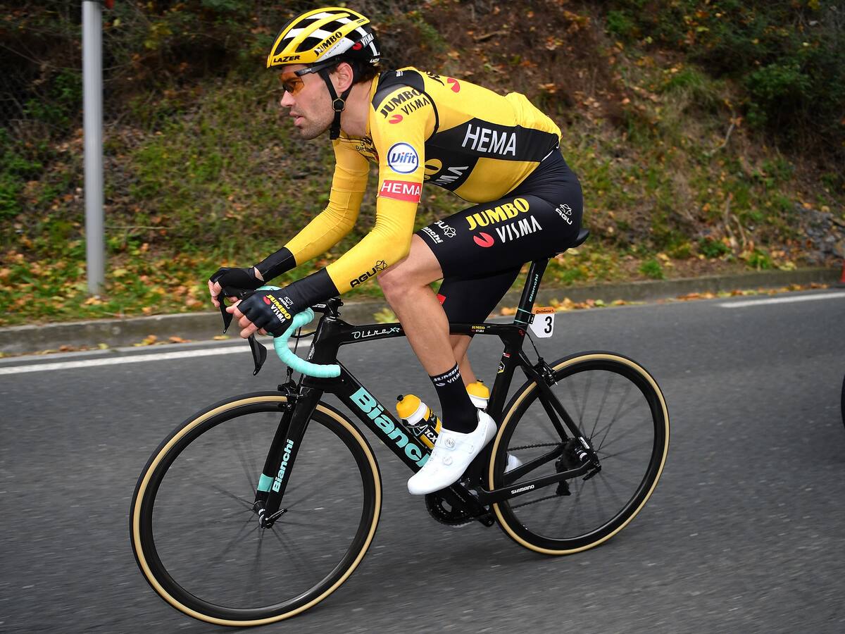 ¿Imprudencia? Tom Dumoulin se pegó a la rueda de un camión en carretera de Colombia