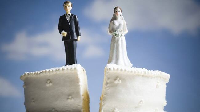 El año pasado 23.422 matrimonios decidieron dar por terminadas sus uniones, de acuerdo con la Superintendencia de Notariado y Registro.. Foto: Getty Images