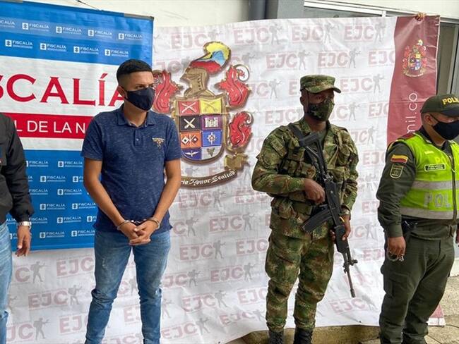 El hombre fue localizado en el barrio Modelo de Popayán. Foto: Ejército Nacional