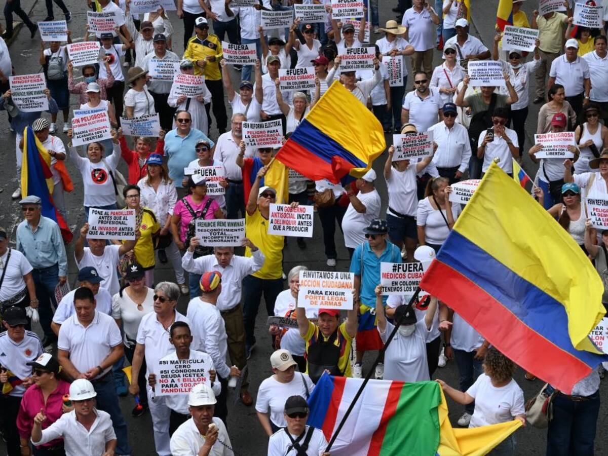 Manifestaciones de oposición: ¿qué opinan los colombianos de la reforma a la salud?