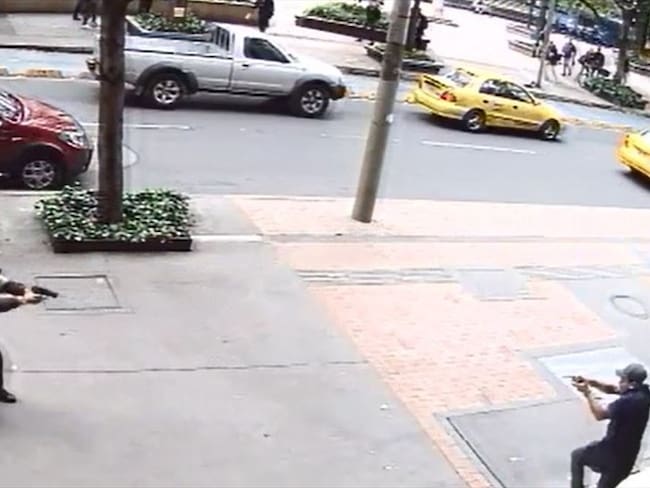 Así fue el tiroteo en el centro de Bogotá. Foto: