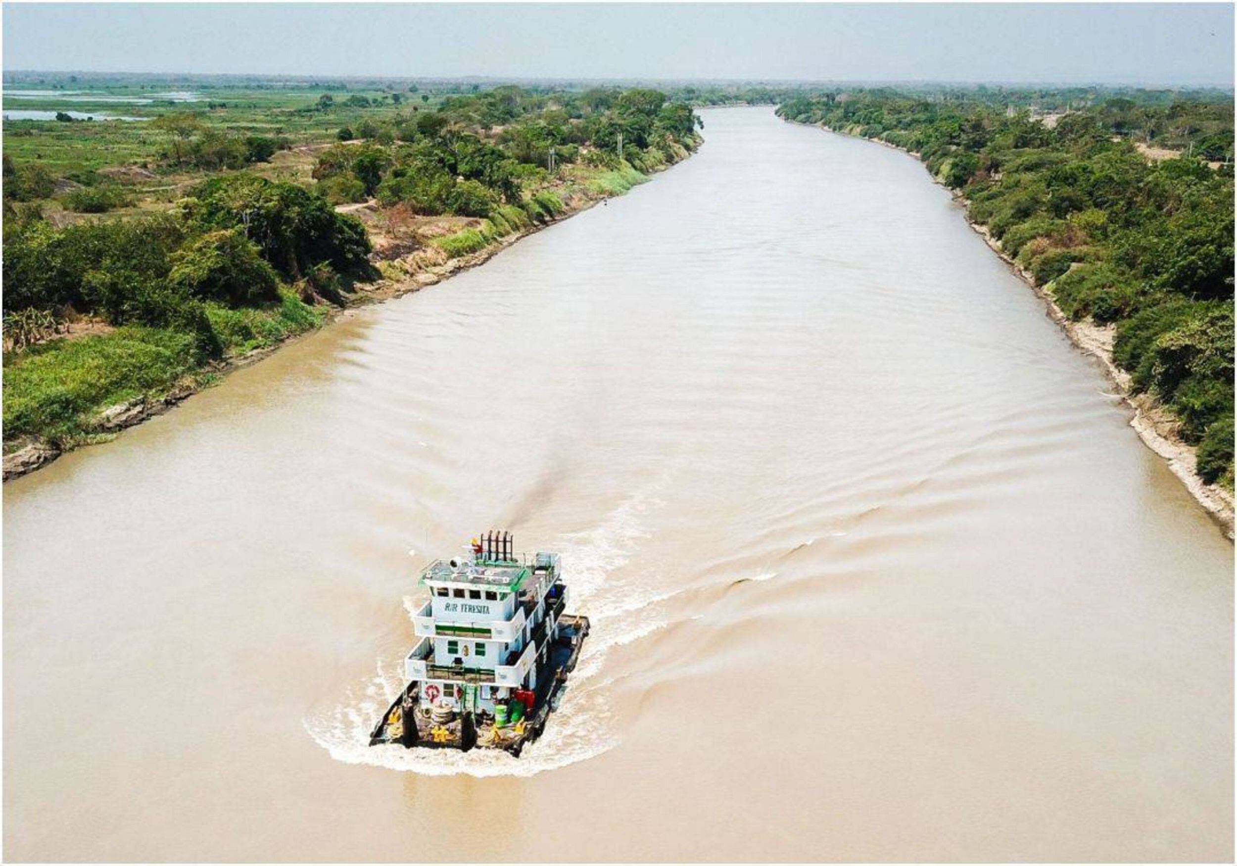 Las comunidades al sur del departamento del Atlántico se encuentran preocupadas ante el aumento del nivel del Canal del Dique. Crédito: Fondo Adaptación.