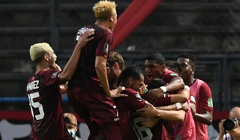 Venezuela vs Ecuador. Foto: AFP / Venezuela volvió a ganar en la eliminatoria después de 11 meses