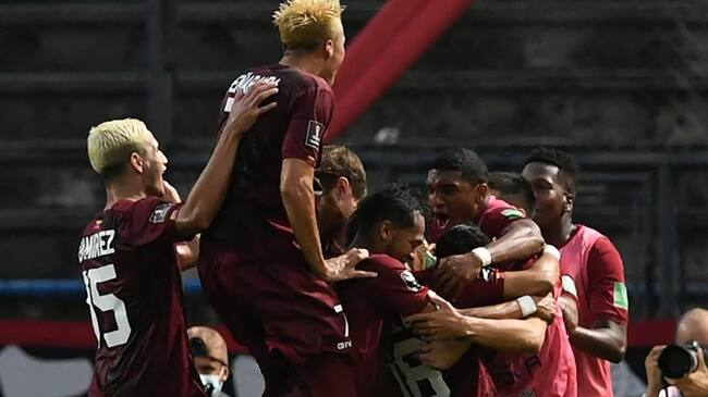 Venezuela vs Ecuador. Foto: AFP / Venezuela volvió a ganar en la eliminatoria después de 11 meses