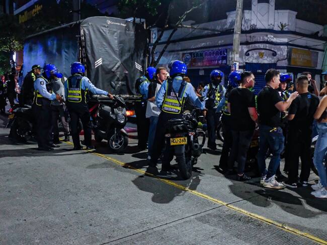 Piques de motociclistas en Manrique La 45, de Medellín. Foto: Cortesía.