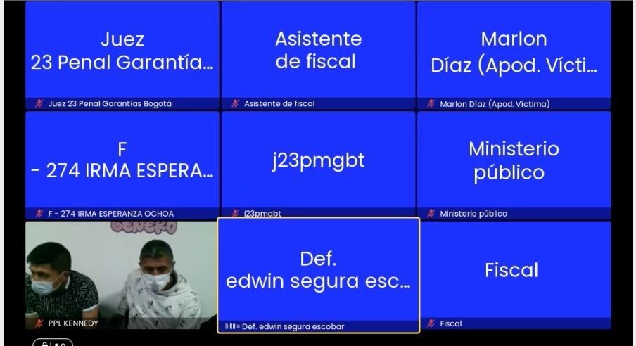 Audiencia implicados en robo de camionetas | Captura de pantalla