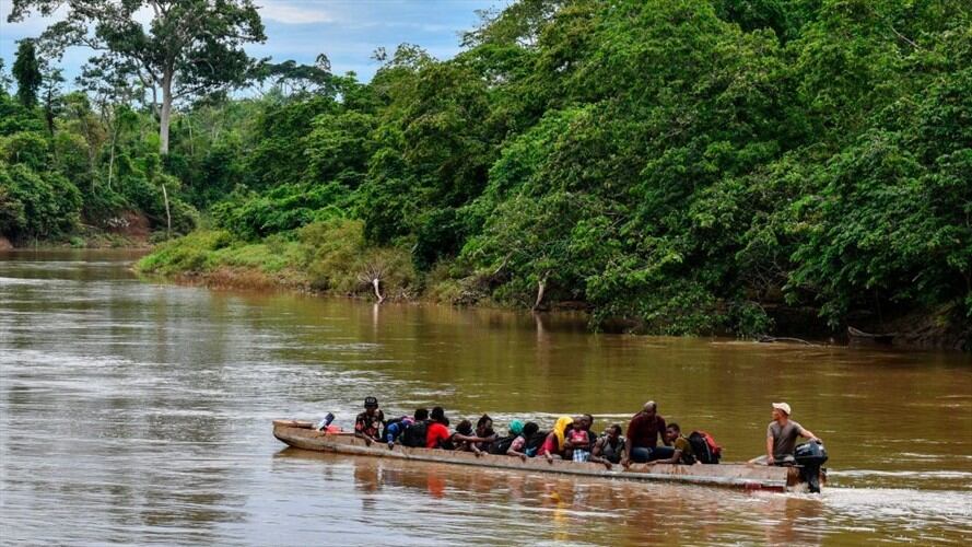 Aumentó el número de niños migrantes que cruzan el Darién. Foto: Getty Images