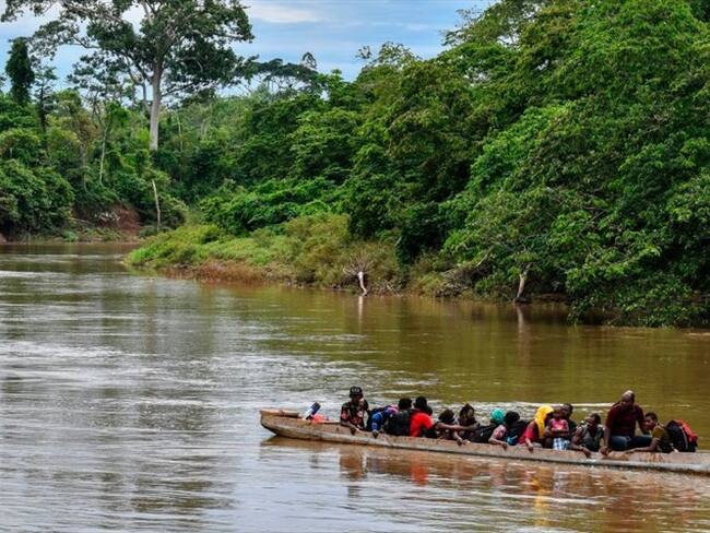 Aumentó el número de niños migrantes que cruzan el Darién. Foto: Getty Images