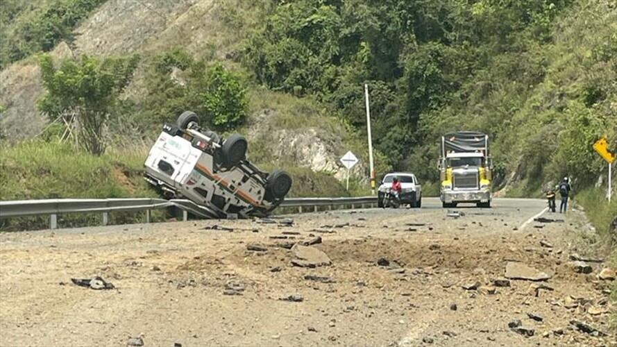 Atentado Policía. Foto: Cortesía