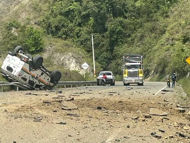 Atentado Policía. Foto: Cortesía