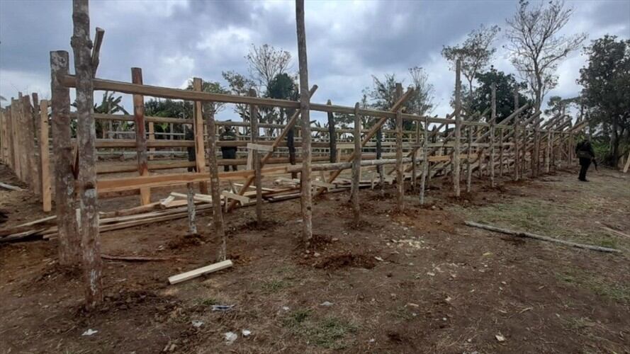 Policía interviene corraleja en zona rural de Puerto Escondido, Córdoba.Foto: Policía