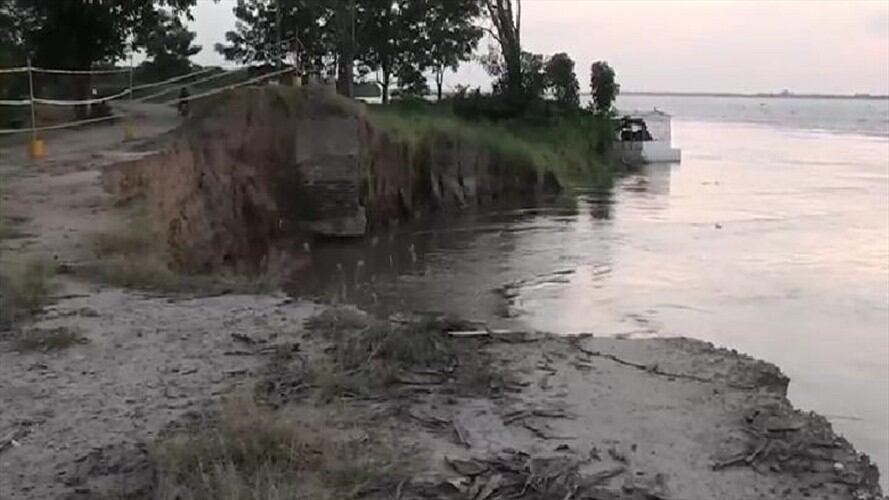 En riesgo de colapso, vía Salamina-El Piñón en el Magdalena. Foto: Cortesía