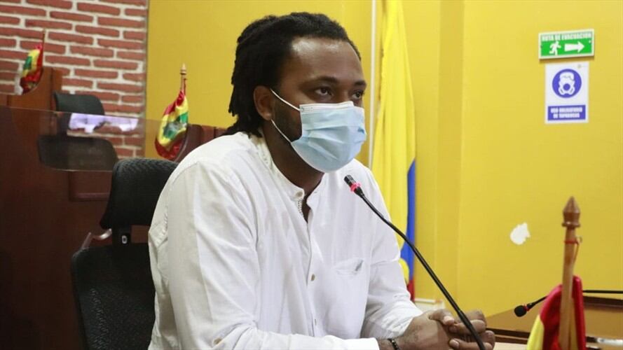 El secretario de Participación, Armando Córdoba, presentó descargos este martes ante la plenaria del Concejo. Foto: Cortesía