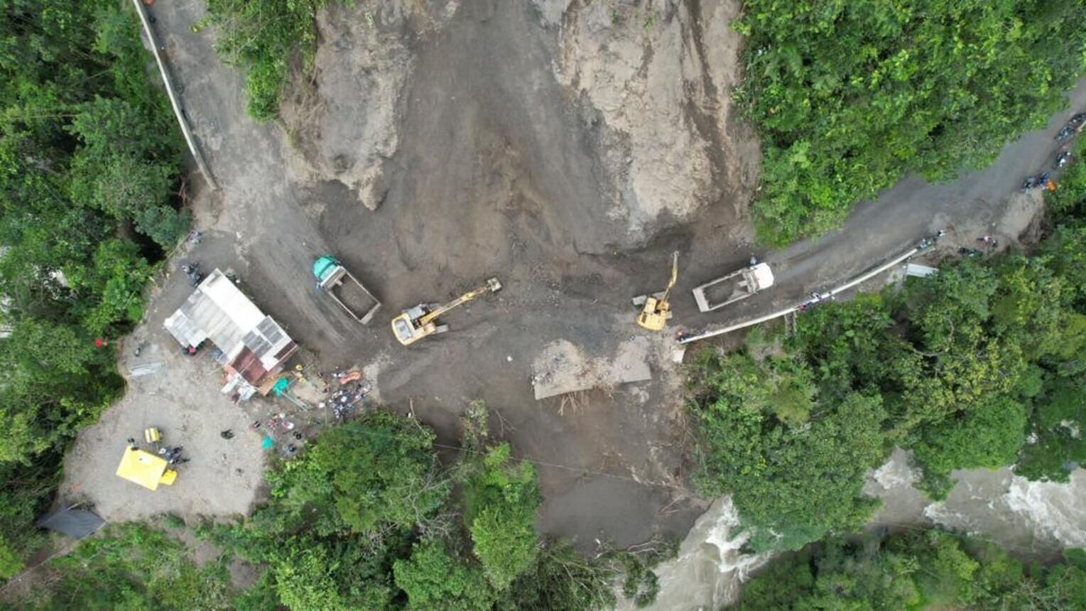 Habilitada la vía donde ocurrió la tragedia de Pueblo Rico, Risaralda / Foto: Oficial Invías