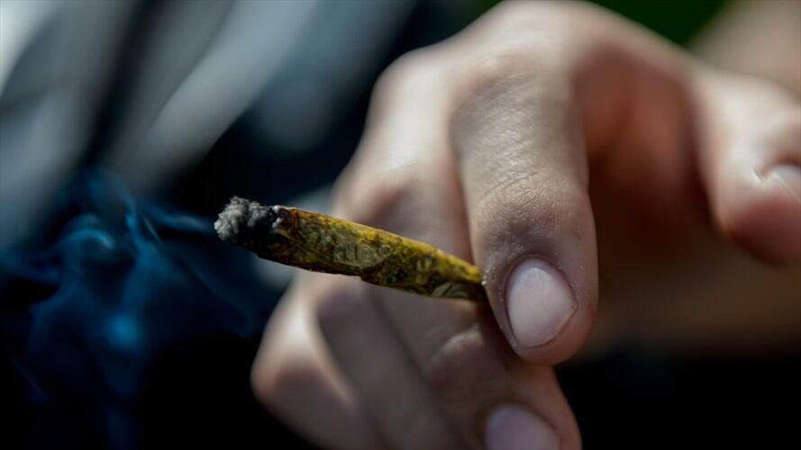 Consumo de marihuana. Foto: Colprensa