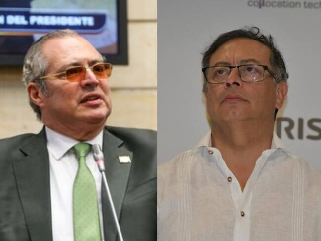 Iván Name y Gustavo Petro. Foto: (Colprensa-Prensa Senado) / (Cortesía - Fedemunicipios).