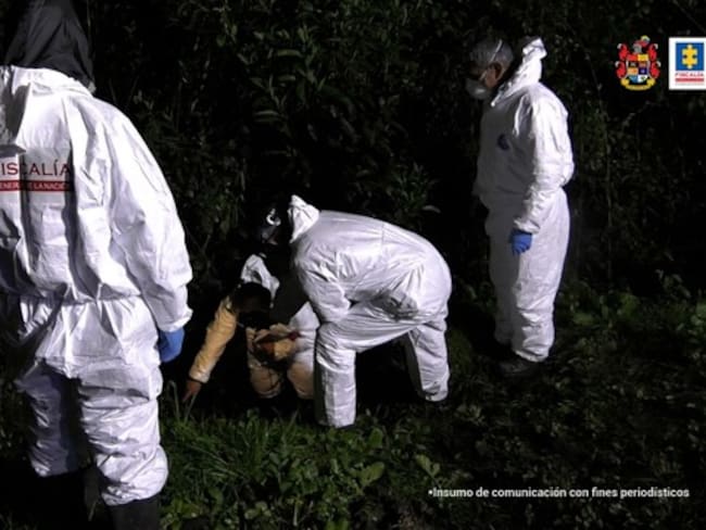 Fiscalía encontró el cuerpo de Adriana Pinzon. Foto: Fiscalía General de la Nación