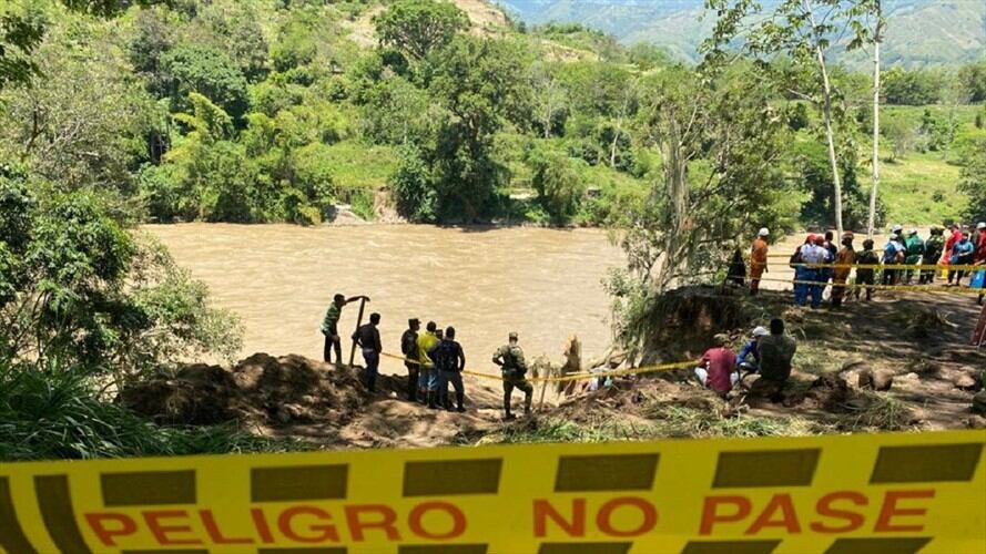 Lugar de la mina en Caldas donde se están 11 mineros desaparecidos. Foto: Mario Escobar Valencia