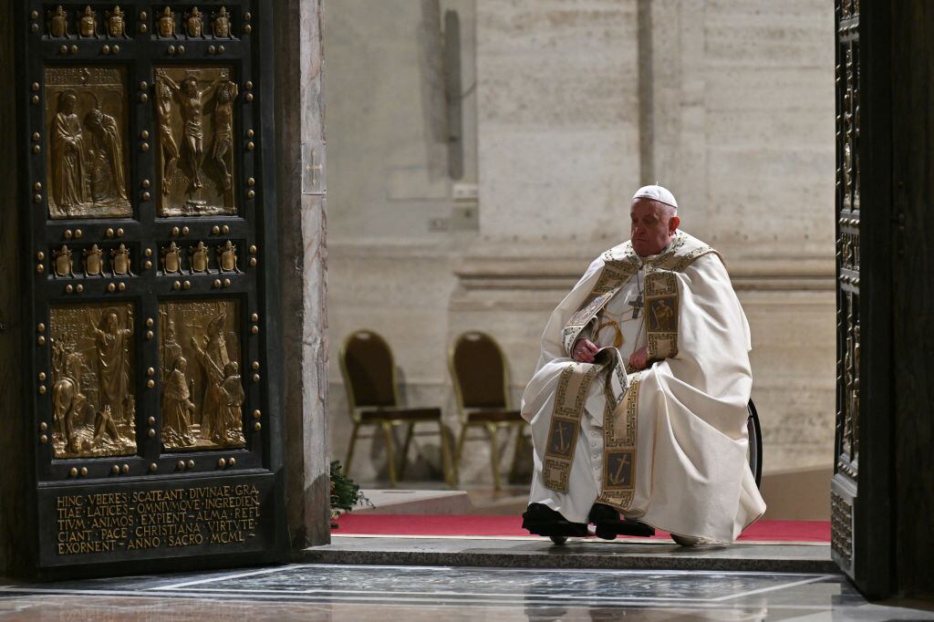 Papa Francisco en la Ouerta de San Pedro. I Foto: ALBERTO PIZZOLI/POOL/AFP via Getty Images.