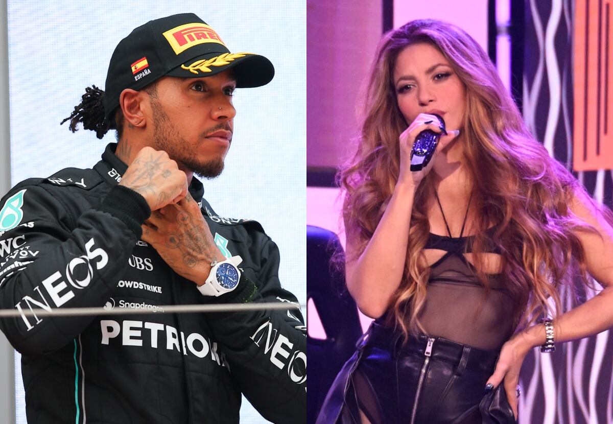 Lewis Hamilton y Shakira | Foto: GettyImages