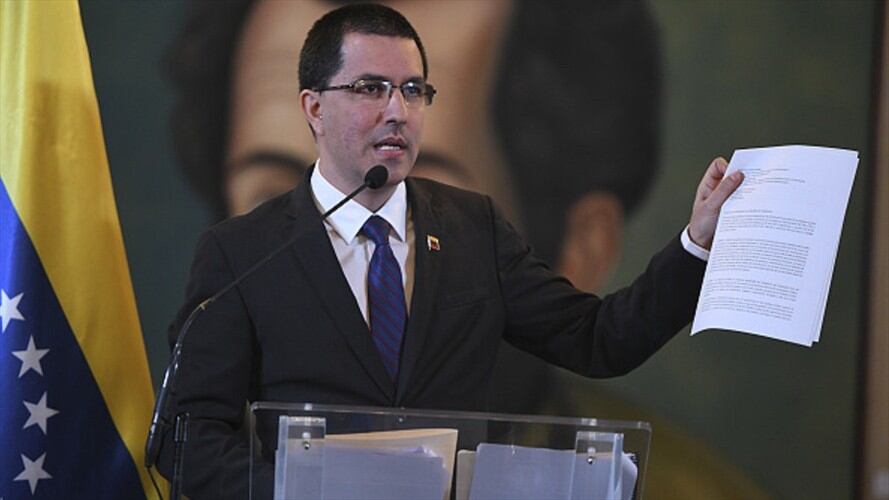 El ministro de Relaciones Exteriores de Venezuela, Jorge Arreaza. Foto: Getty Images