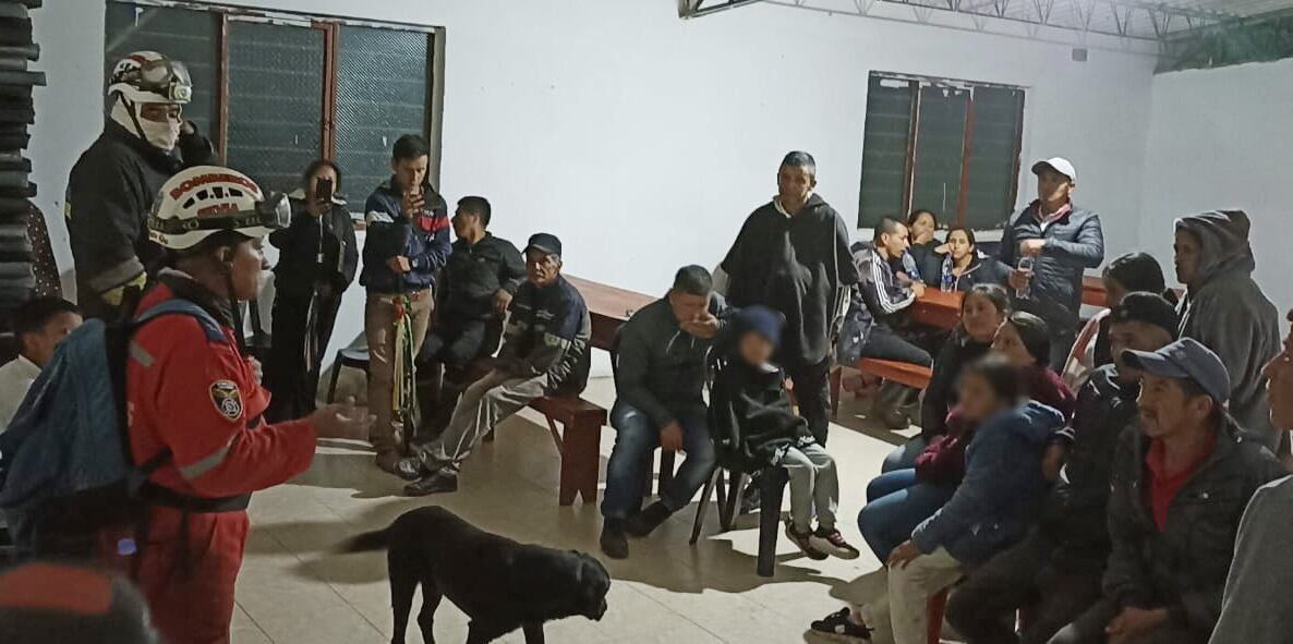 Las víctimas ya recibieron las primeras ayudas humanitarias. Crédito: Bomberos de Silvia.