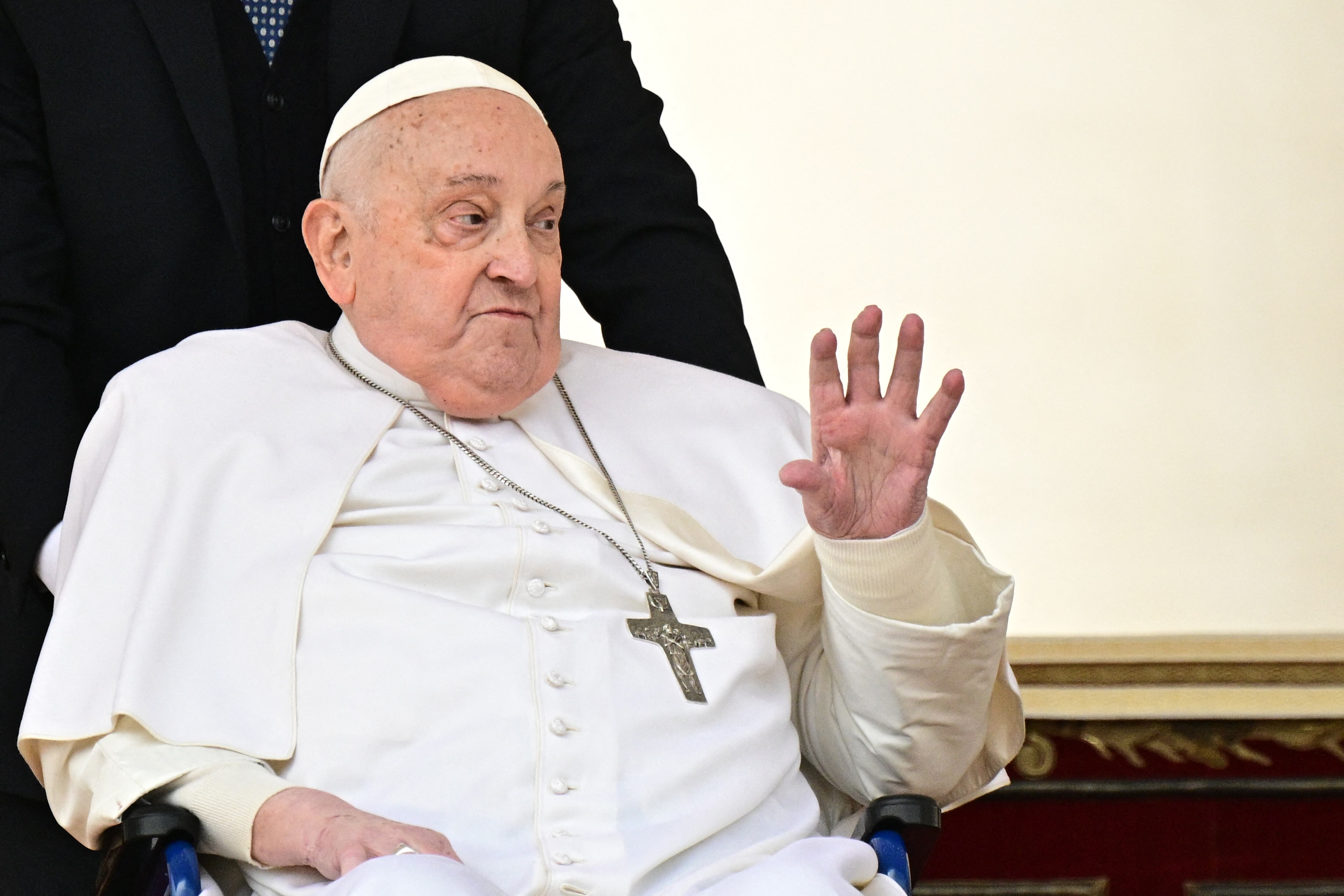Papa Francisco durante una aparición sorpresa. FOTO: TIZIANA FABI/AFP via Getty Images