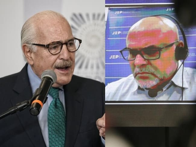 Andrés Pastrana y Salvatore Mancuso. Foto: (Colprensa/Sergio Acero) / Cortesía JEP