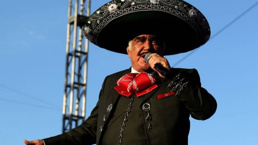 Vicente Fernández en concierto. Crédito: Getty Images