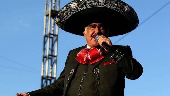 Vicente Fernández en concierto. Crédito: Getty Images